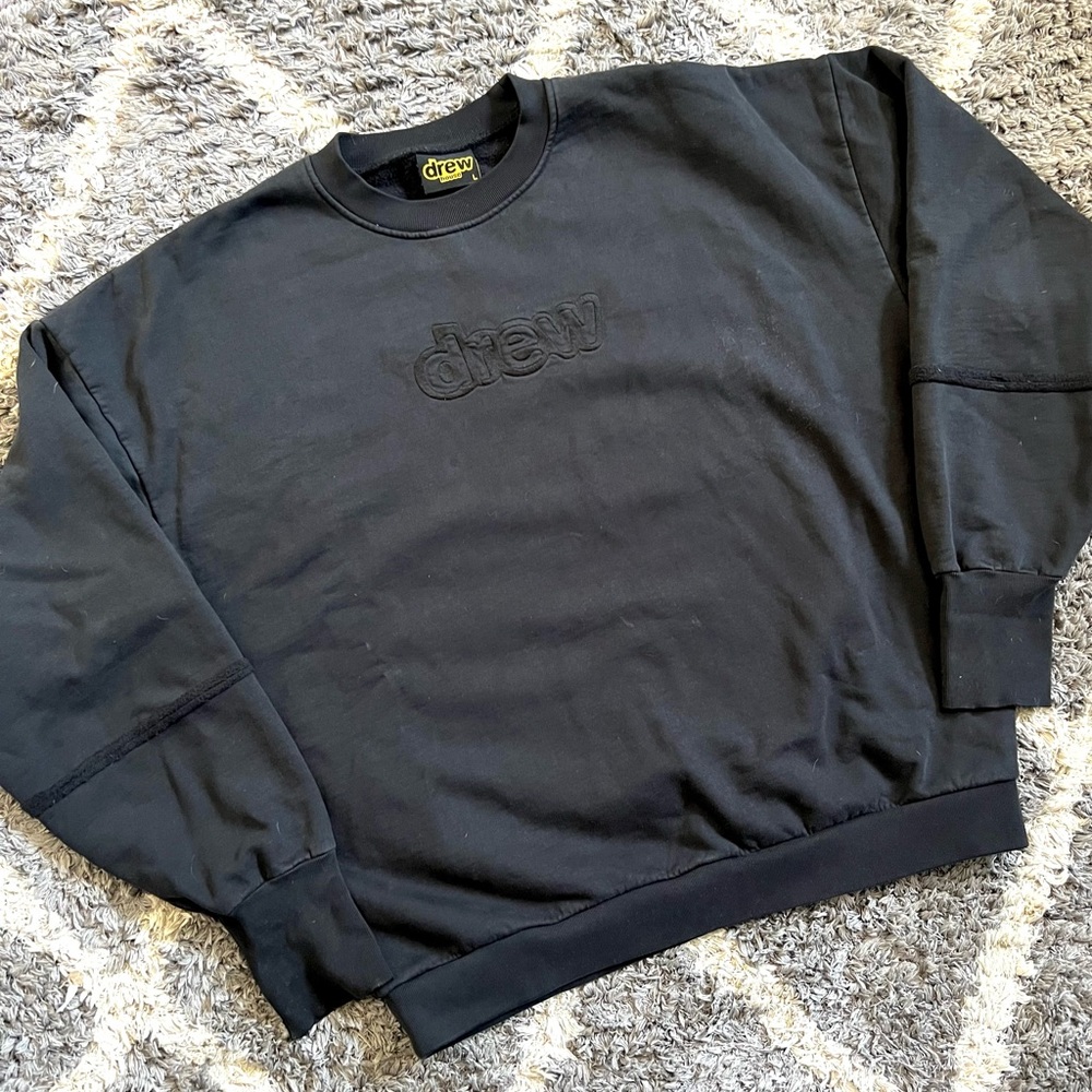 Drew House Crew Neck Sweatshirt Black Size Large